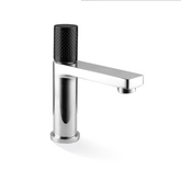 Linkware Gabe Basin Mixer - Chrome W/ Matte Black Handle